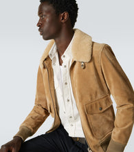 Tom Ford Shearling-trimmed suede blouson