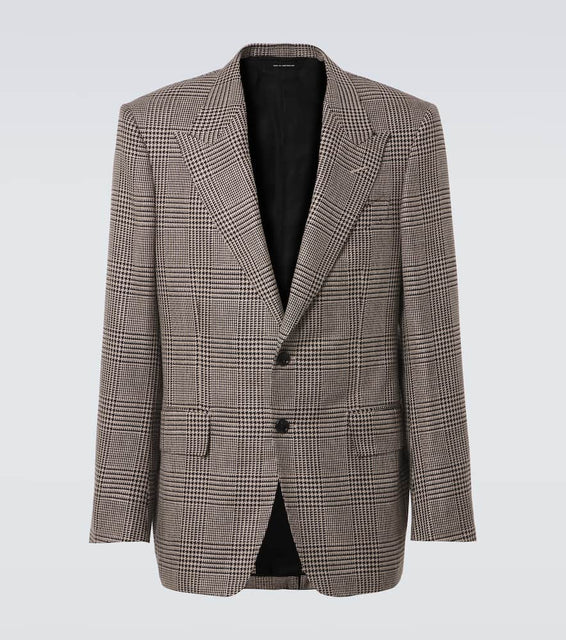 Tom Ford Shelton houndstooth wool-blend blazer