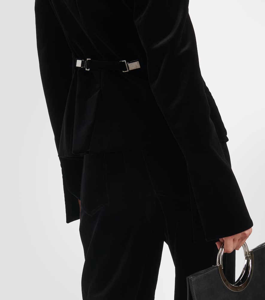 Tom Ford Single-breasted cotton velour blazer
