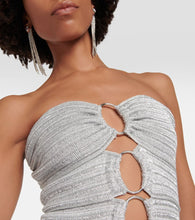Tom Ford Sleeveless cutout metallic gown