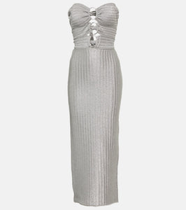 Tom Ford Sleeveless cutout metallic gown