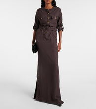 Tom Ford Striped belted shirt dress