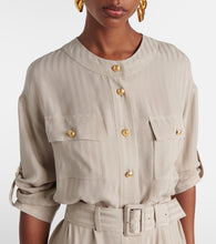 Tom Ford Striped belted shirt dress