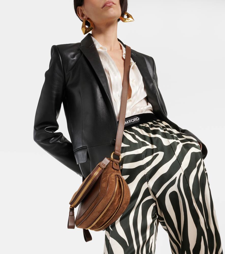Tom Ford Suede and leather crossbody bag