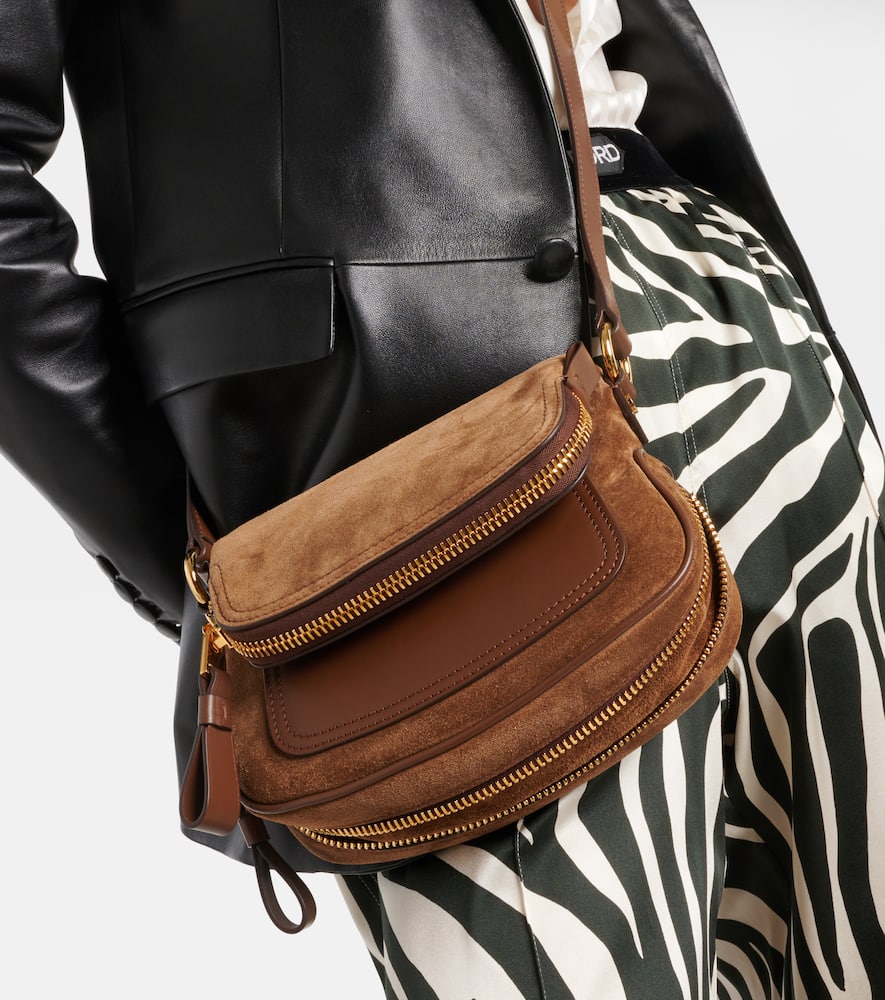Tom Ford Suede and leather crossbody bag