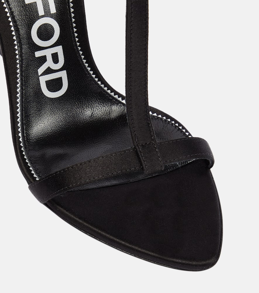 Tom Ford T crystal-embellished satin sandals