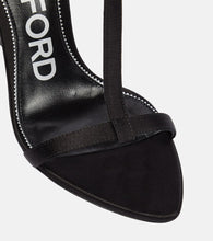 Tom Ford T crystal-embellished satin sandals