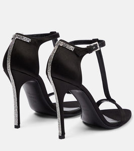 Tom Ford T crystal-embellished satin sandals
