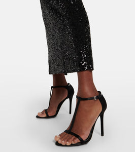Tom Ford T crystal-embellished satin sandals