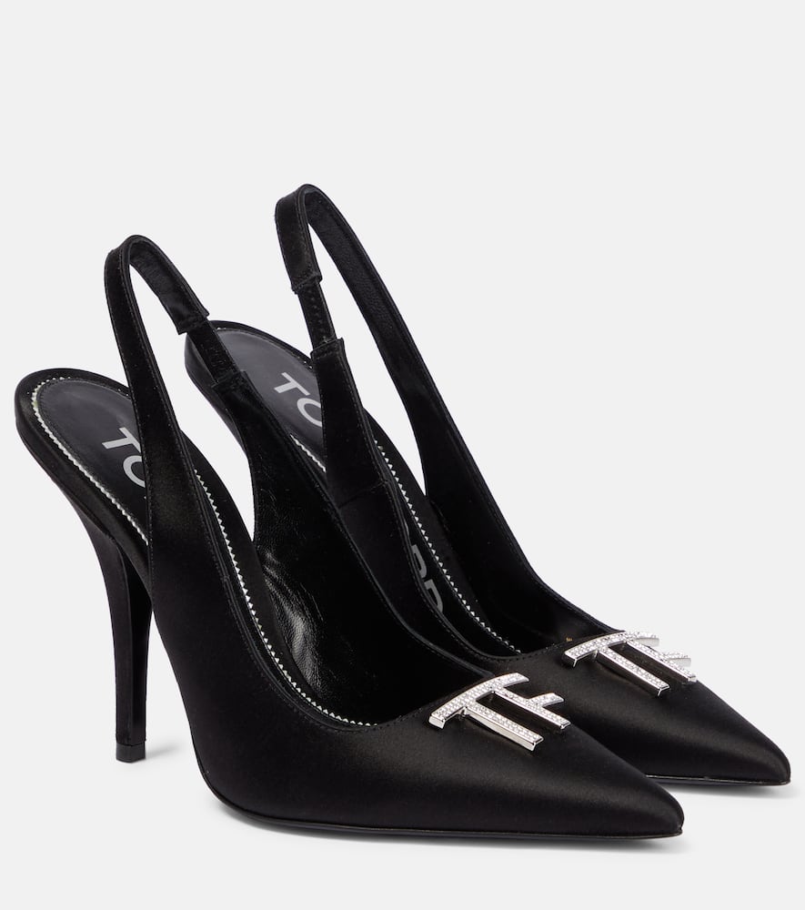 Tom Ford TF satin slingback pumps