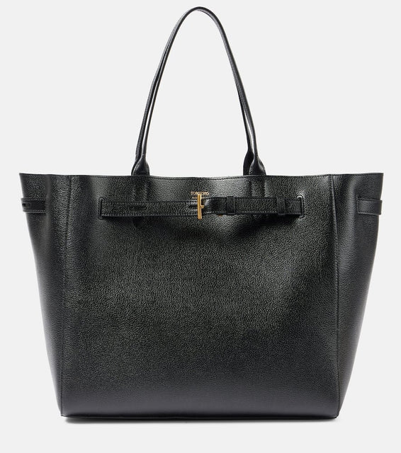 Tom Ford Tara Large grained leather tote bag. Shop Tom Ford Tote Bags for women now.