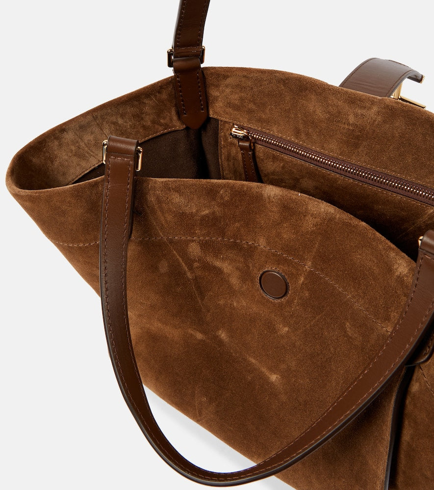 Tom Ford Tara Medium suede and leather tote bag