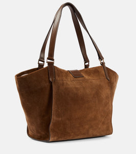 Tom Ford Tara Medium suede and leather tote bag