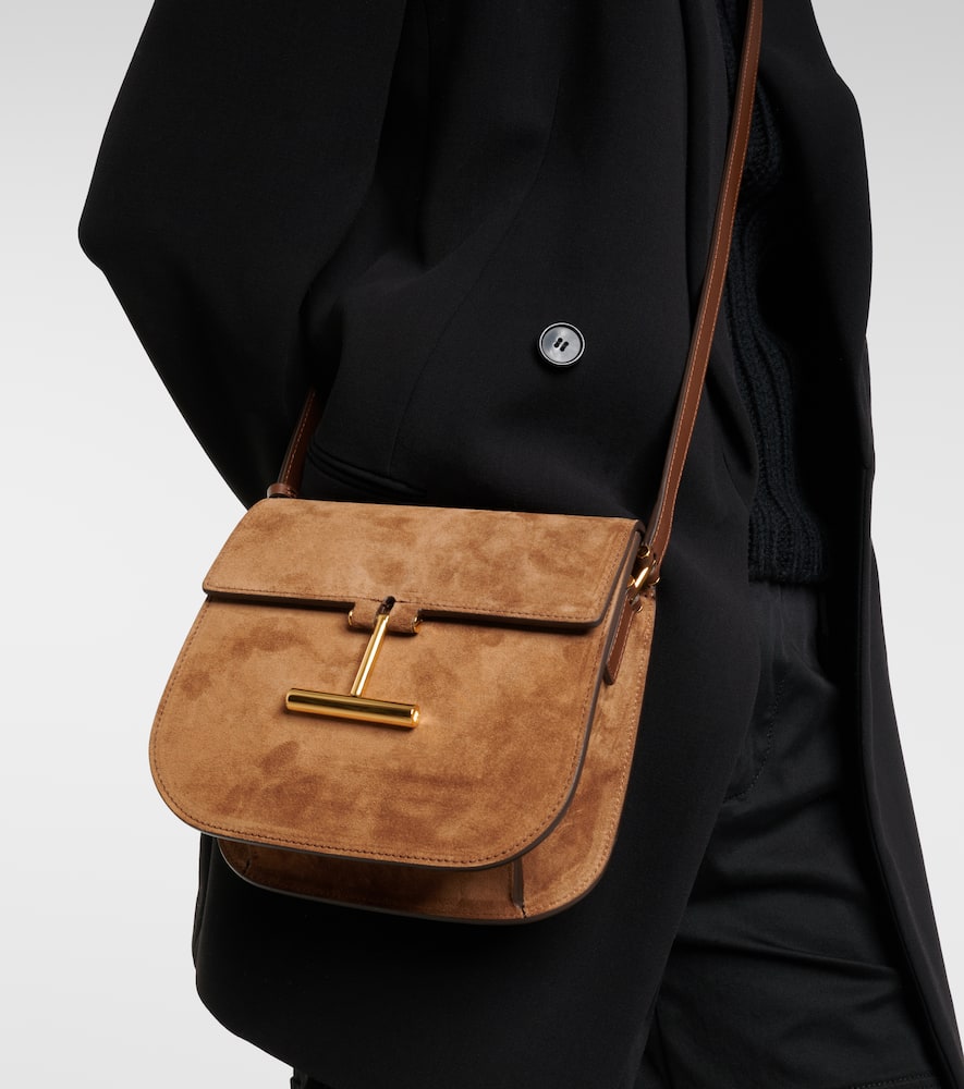 Tom Ford Tara Mini leather and suede crossbody bag
