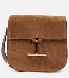 Tom Ford Tara Mini leather and suede crossbody bag. Shop Tom Ford Shoulder Bags for women now.