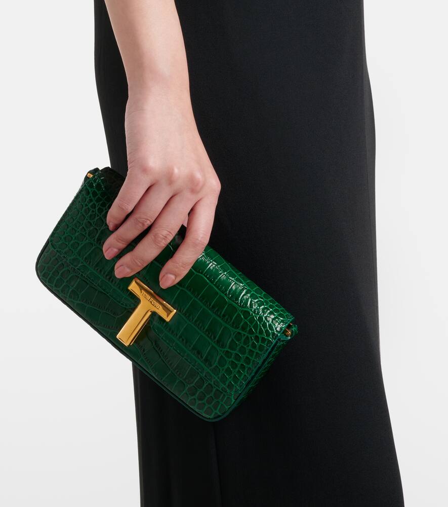 Tom Ford Wallis Mini croc-effect leather shoulder bag