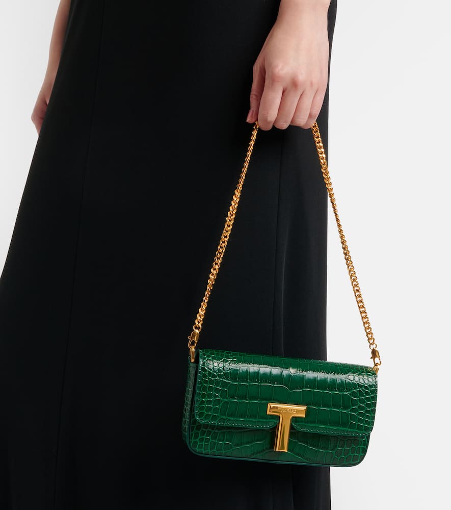 Tom Ford Wallis Mini croc-effect leather shoulder bag