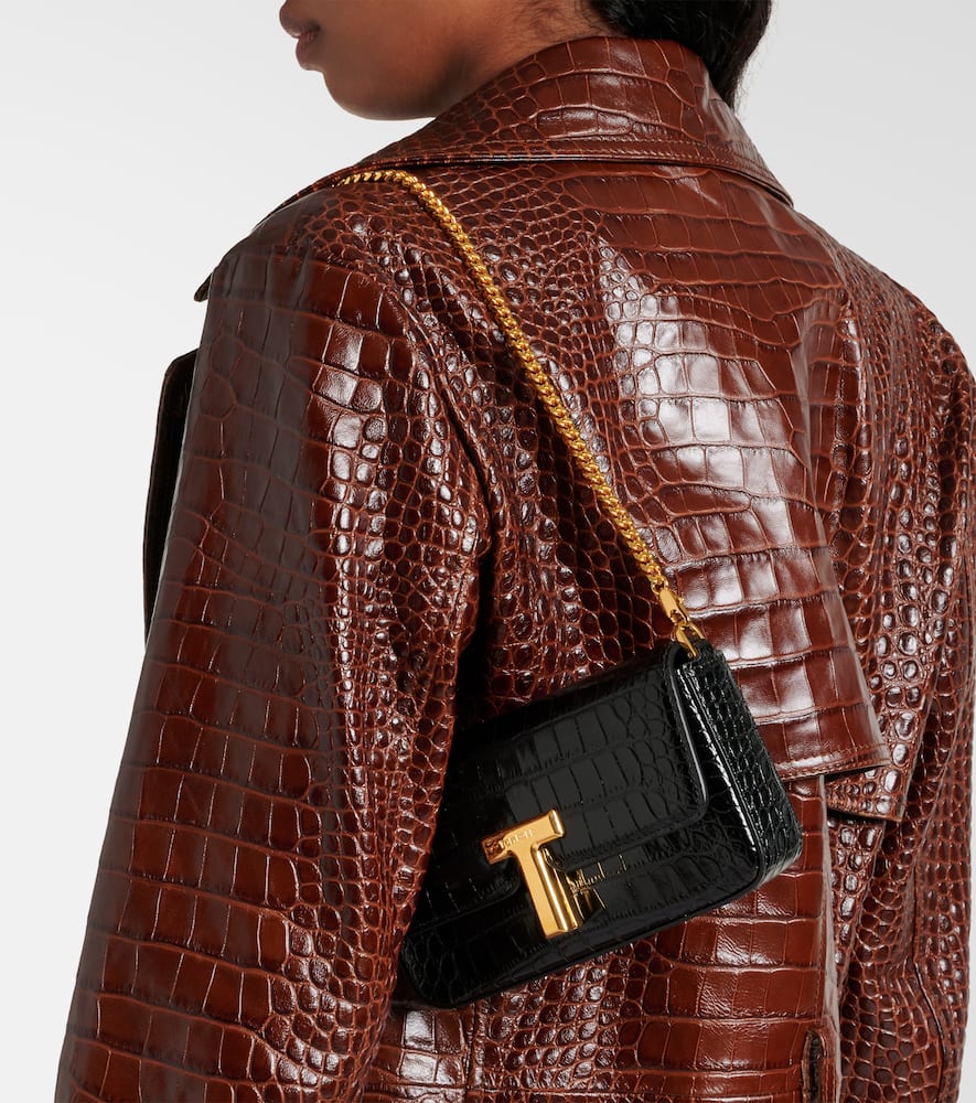 Tom Ford Wallis Mini patent leather crossbody bag
