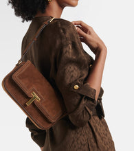 Tom Ford Wallis Mini suede crossbody bag