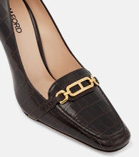 Tom Ford Whitney 85 croc-effect leather pumps