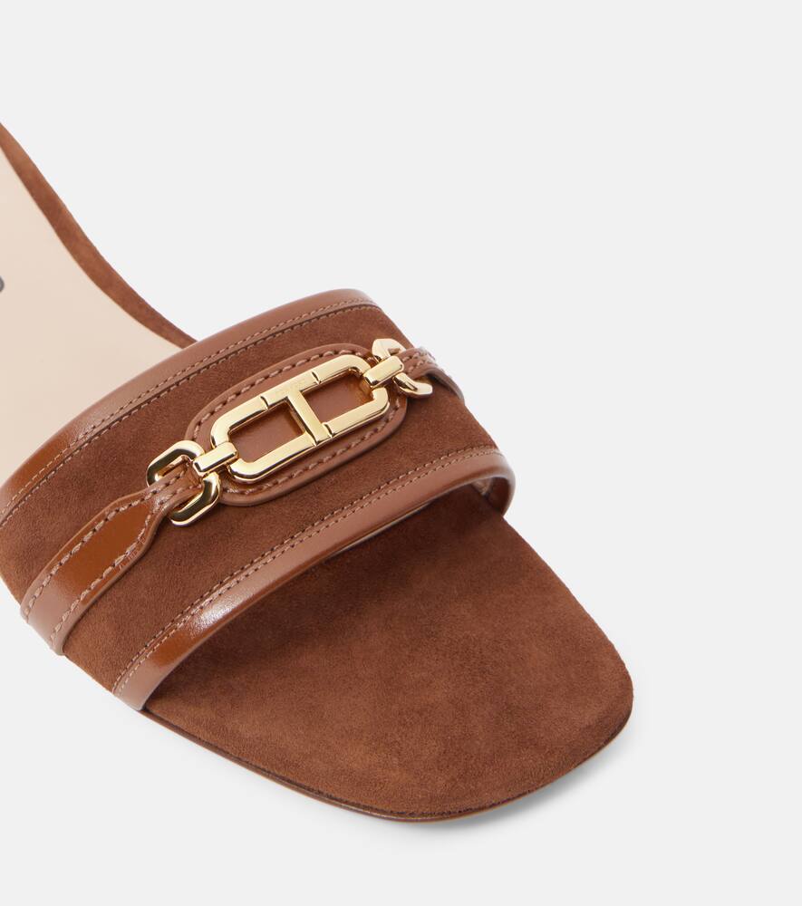 Tom Ford Whitney Stadium T leather slides