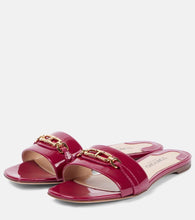 Tom Ford Whitney Stadium T patent leather slides