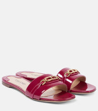 Tom Ford Whitney Stadium T patent leather slides