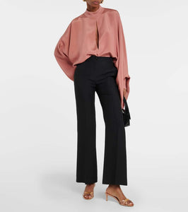 Tom Ford Whitney T metallic leather mules