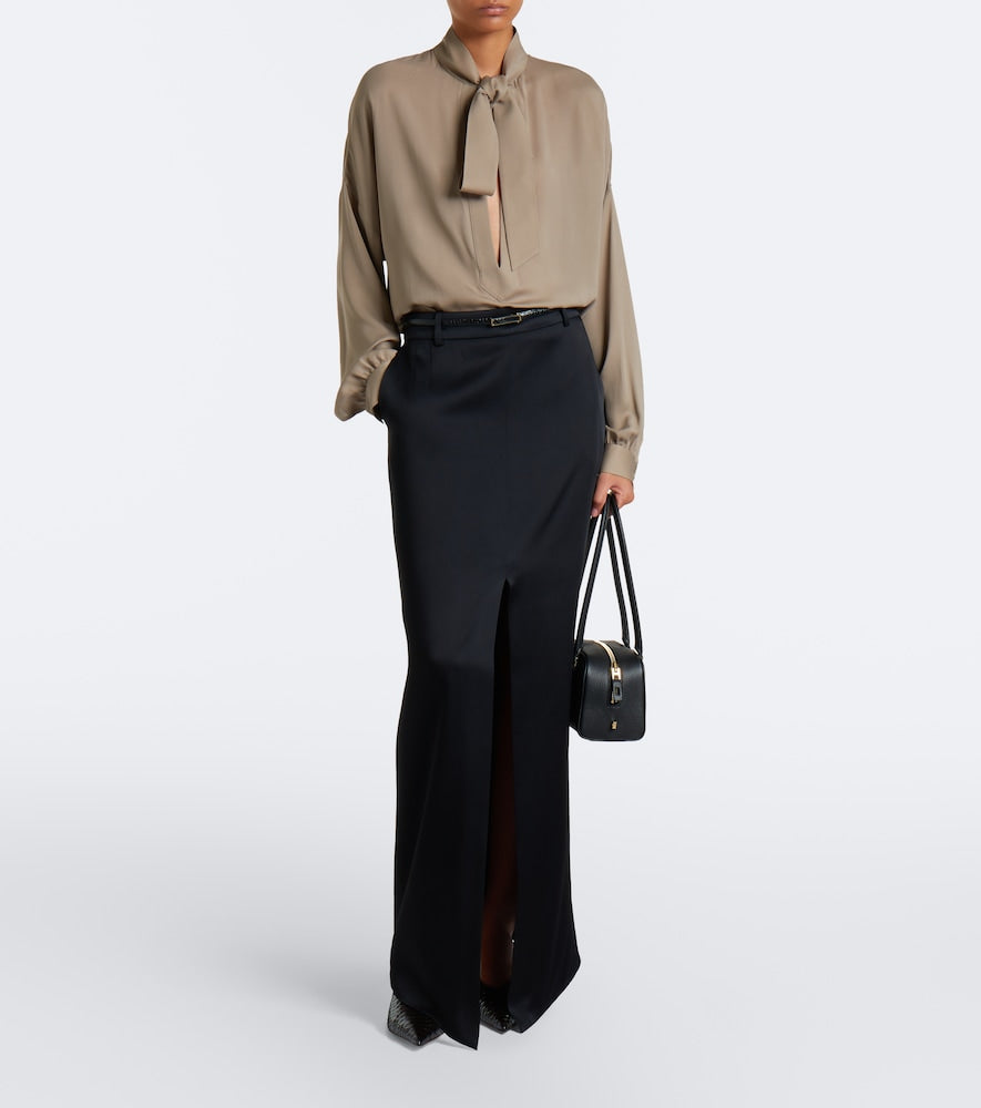 Brown Tom Ford Croc-effect leather mules - Mid Heel Pumps