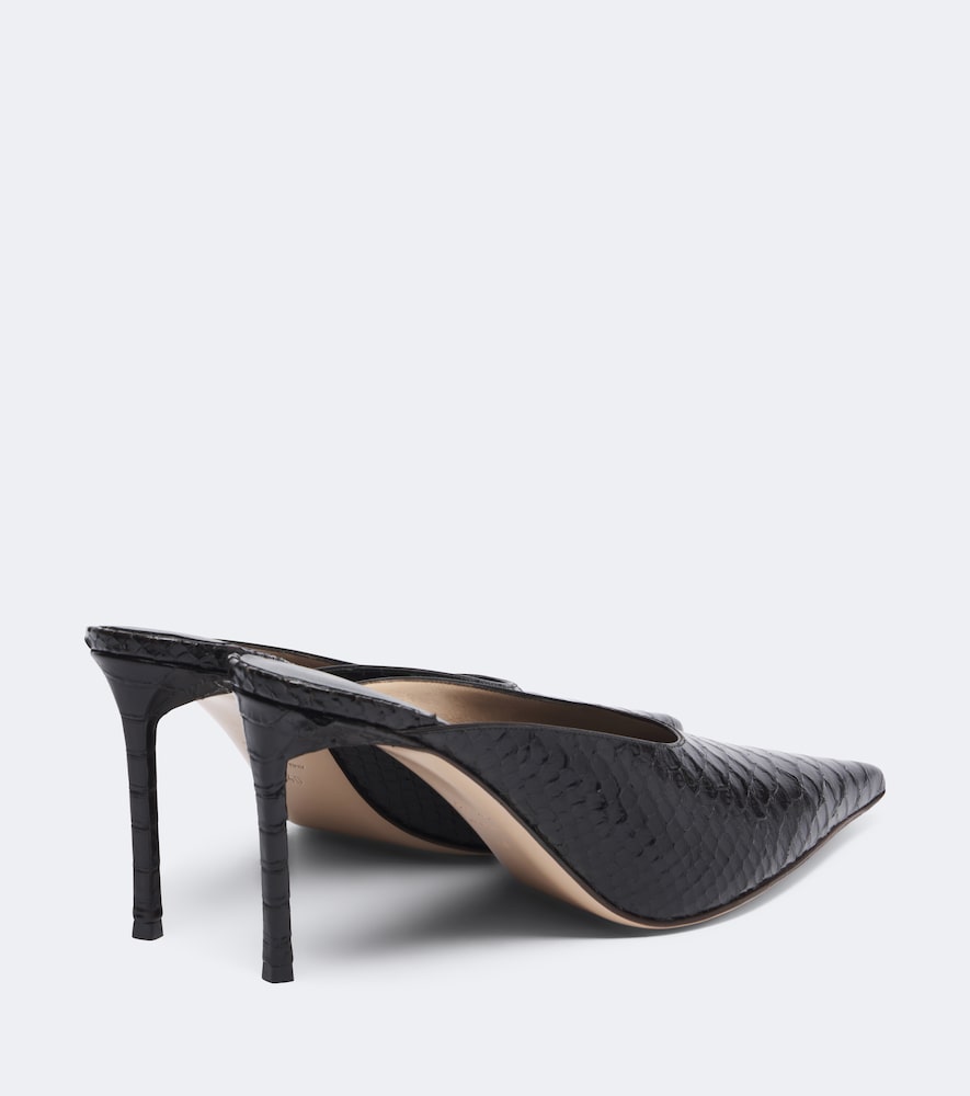 Brown Tom Ford Croc-effect leather mules - Mid Heel Pumps