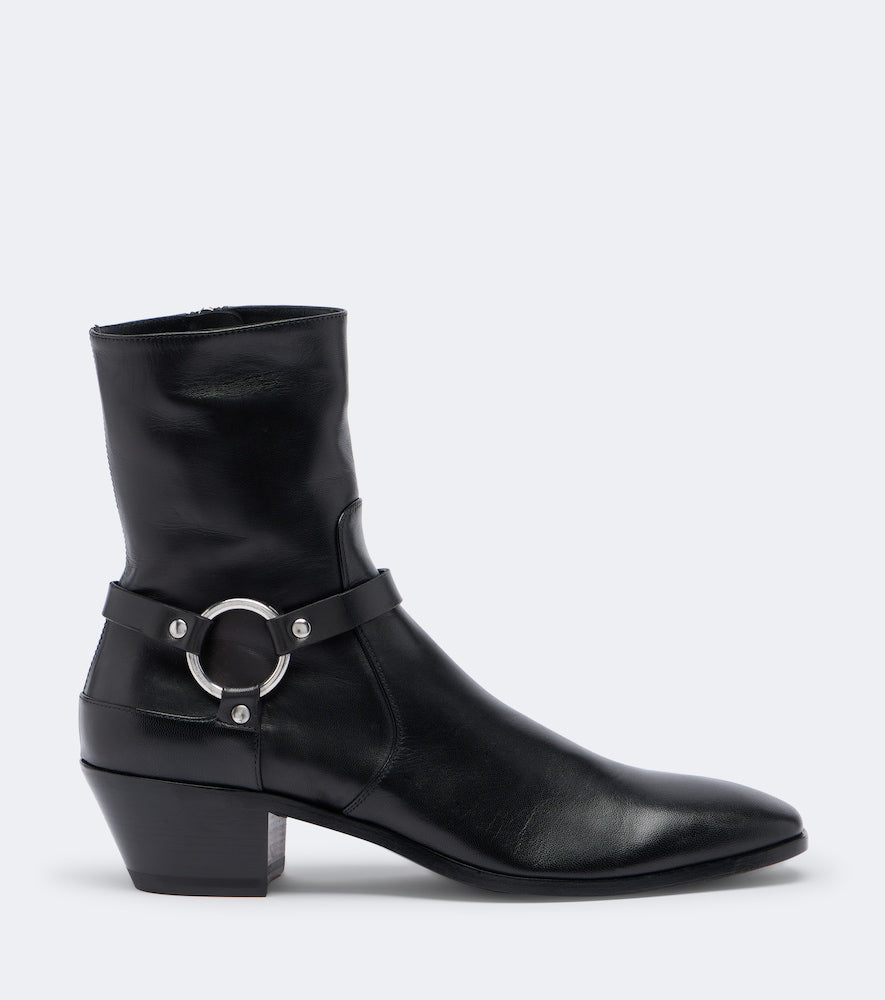 Tom Ford Leather ankle boots in Black - Mid Heels