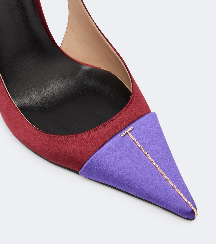 Purple Tom Ford Satin slingback pumps - High-Heel Pumps