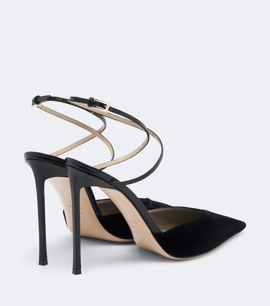 Tom Ford Selen velvet slingback pumps (Black) - High-Heel Pumps