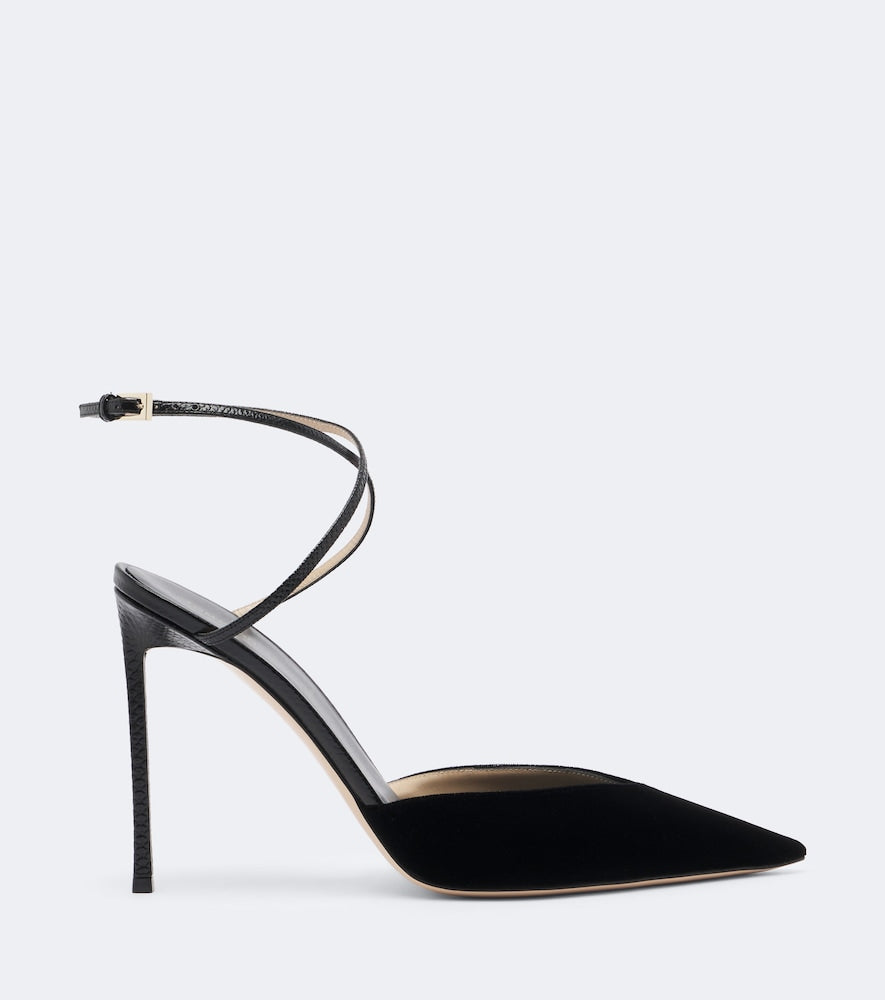 Tom Ford Selen velvet slingback pumps (Black) - High-Heel Pumps