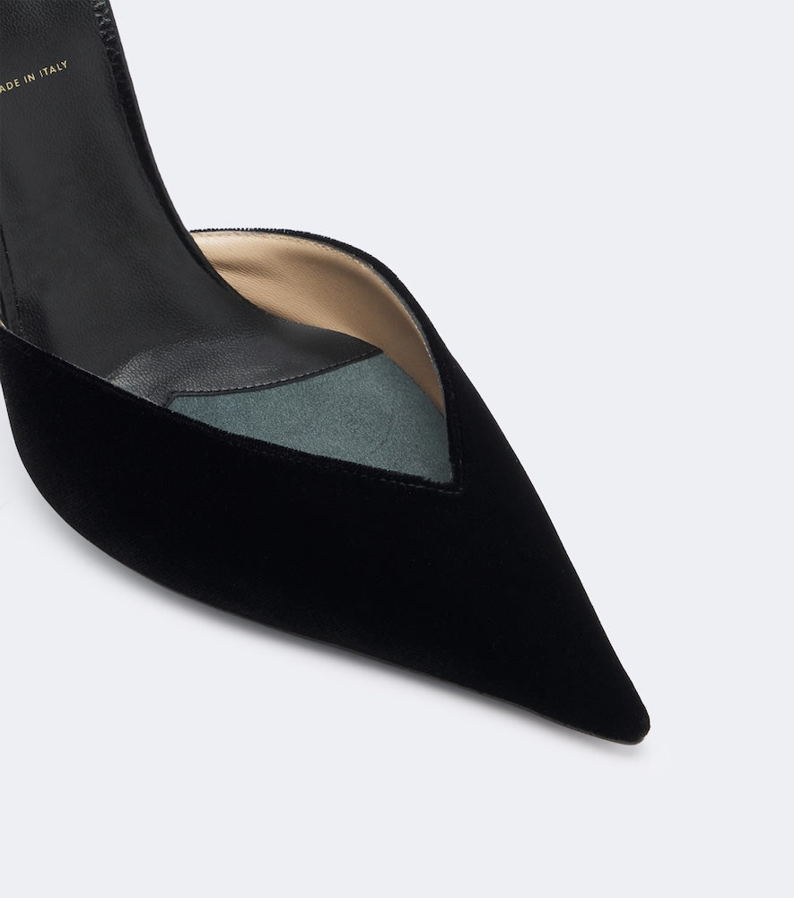 Tom Ford Selen velvet slingback pumps (Black) - High-Heel Pumps