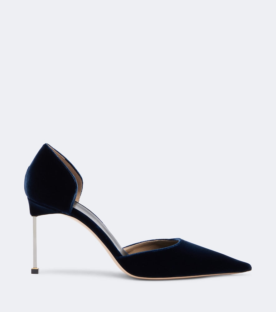 Tom Ford Velvet pumps in Blue - Mid Heel Pumps