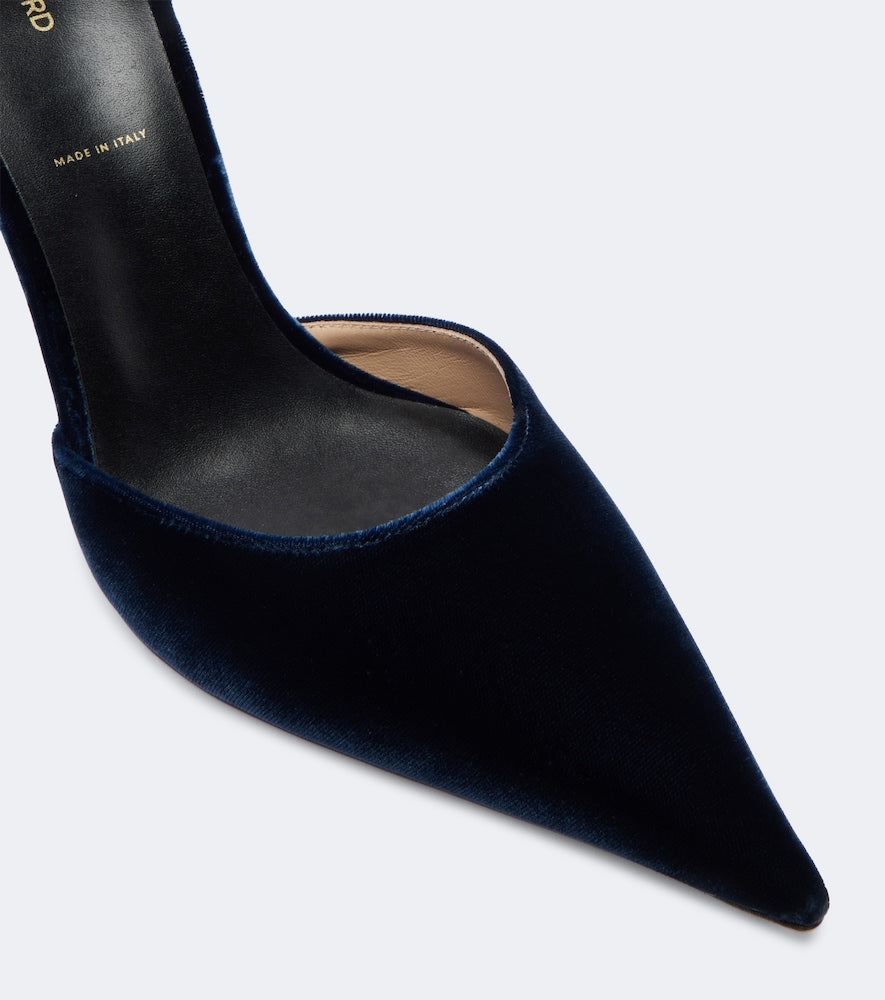 Tom Ford Velvet pumps in Blue - Mid Heel Pumps