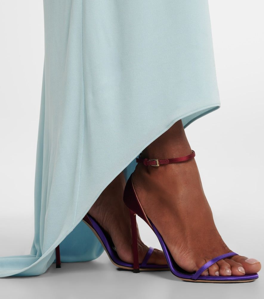 Tom Ford Vertigo satin sandals - Purple Heeled Sandals
