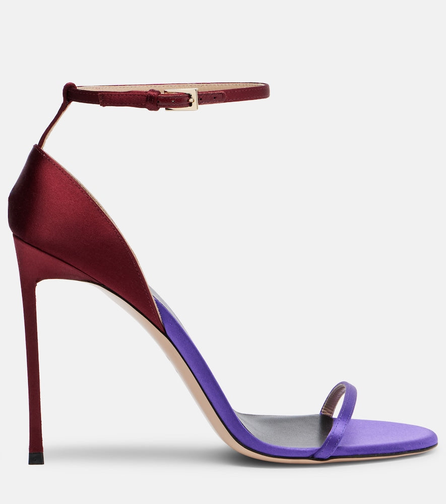 Tom Ford Vertigo satin sandals - Purple Heeled Sandals