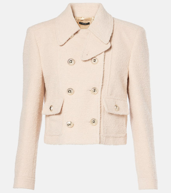 Tom Ford Wool-blend boucl√É¬© jacket