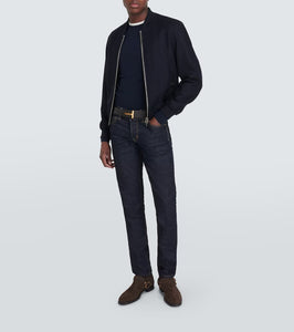 Tom Ford Wool felt bomber jacket