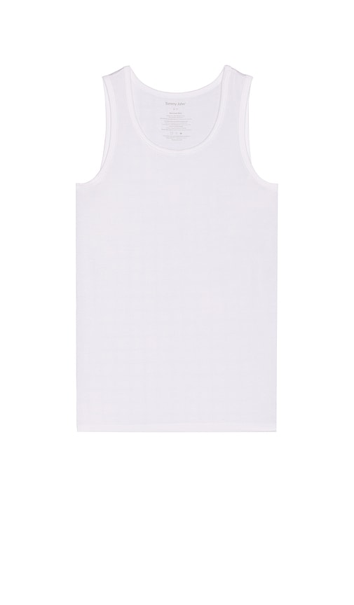 Tommy John 2 Pack Stay Tucked Undershirt Tank in White - Tommy John - Lot de 2 débardeurs Stay Tucked - Blanc - Tommy John 2 件装白色 Tucked 背心背心 - Tommy John 2er-Pack Stay Tucked Unterhemd-Tanktops in Weiß - Tommy John 2 팩 스테이 턱드 언더셔츠 탱크 화이트 색상 - Canottiera intima Tommy John in confezione da 2 pezzi Stay Tucked in bianco