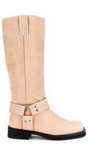 Tony Bianco Biker Boot in Beige - Botte de motard Tony Bianco en beige - Tony Bianco 米色机车靴 - Tony Bianco Bikerstiefel in Beige - Tony Bianco 바이커 부츠 베이지색 - Stivaletto da motociclista Tony Bianco in beige