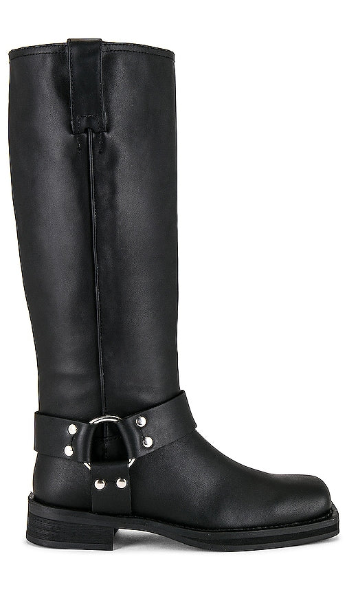 Tony Bianco Biker Boot in Black - Botte de motard Tony Bianco en noir - Tony Bianco 黑色机车靴 - Tony Bianco Bikerstiefel in Schwarz - Tony Bianco 바이커 부츠 블랙 색상 - Stivaletto da motociclista Tony Bianco in nero