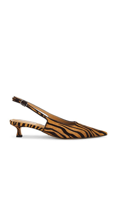 Tony Bianco Crush Pump in Brown | Brown Zebra Pump Heels for Women