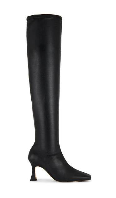 Tony Bianco Fancy Over The Knee Boot in Black | Black Venezia Heeled Boots for Women