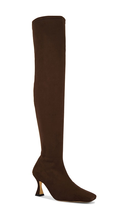 Tony Bianco Fancy Over The Knee Boot in Chocolate
