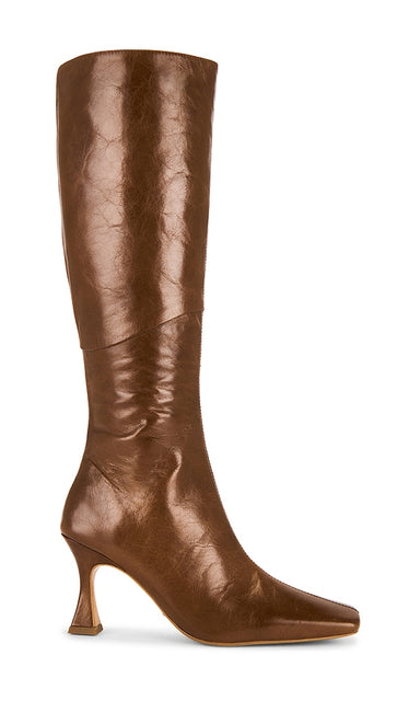 Tony Bianco Fantasy Boot in Cognac | Cognac Vintage Heeled Boots for Women