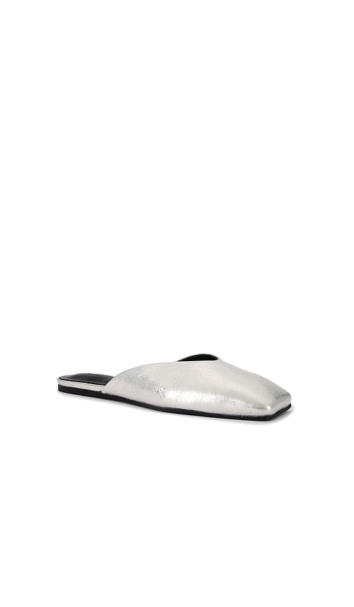 Tony Bianco Harry Flat in Metallic Silver