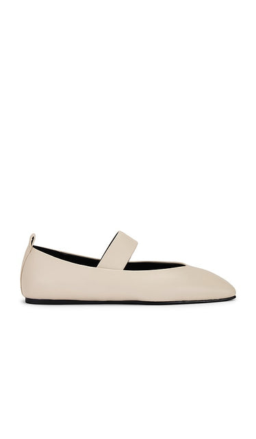 Tony Bianco Hawaii Flat in Cream | Vanilla Nappa Mary Jane Flats for Women